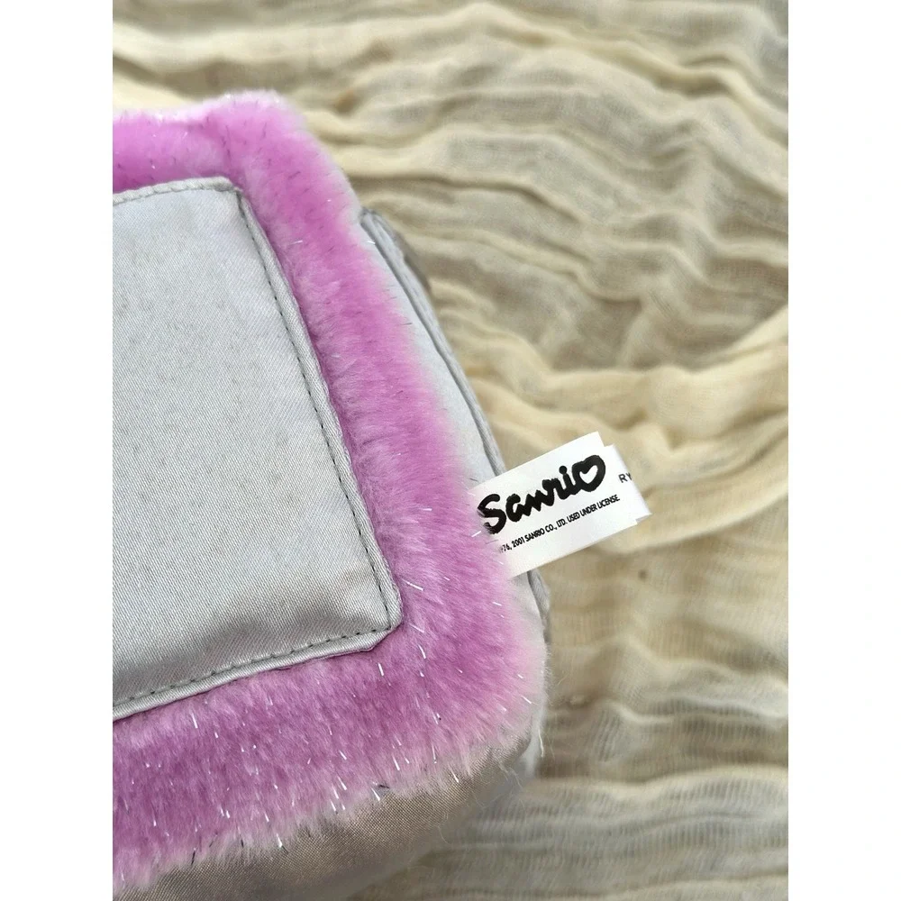 2001 Sanrio Hello Kitty Cube Pillow Plush Silver Pink Heart Fab Photo Sleeve 6